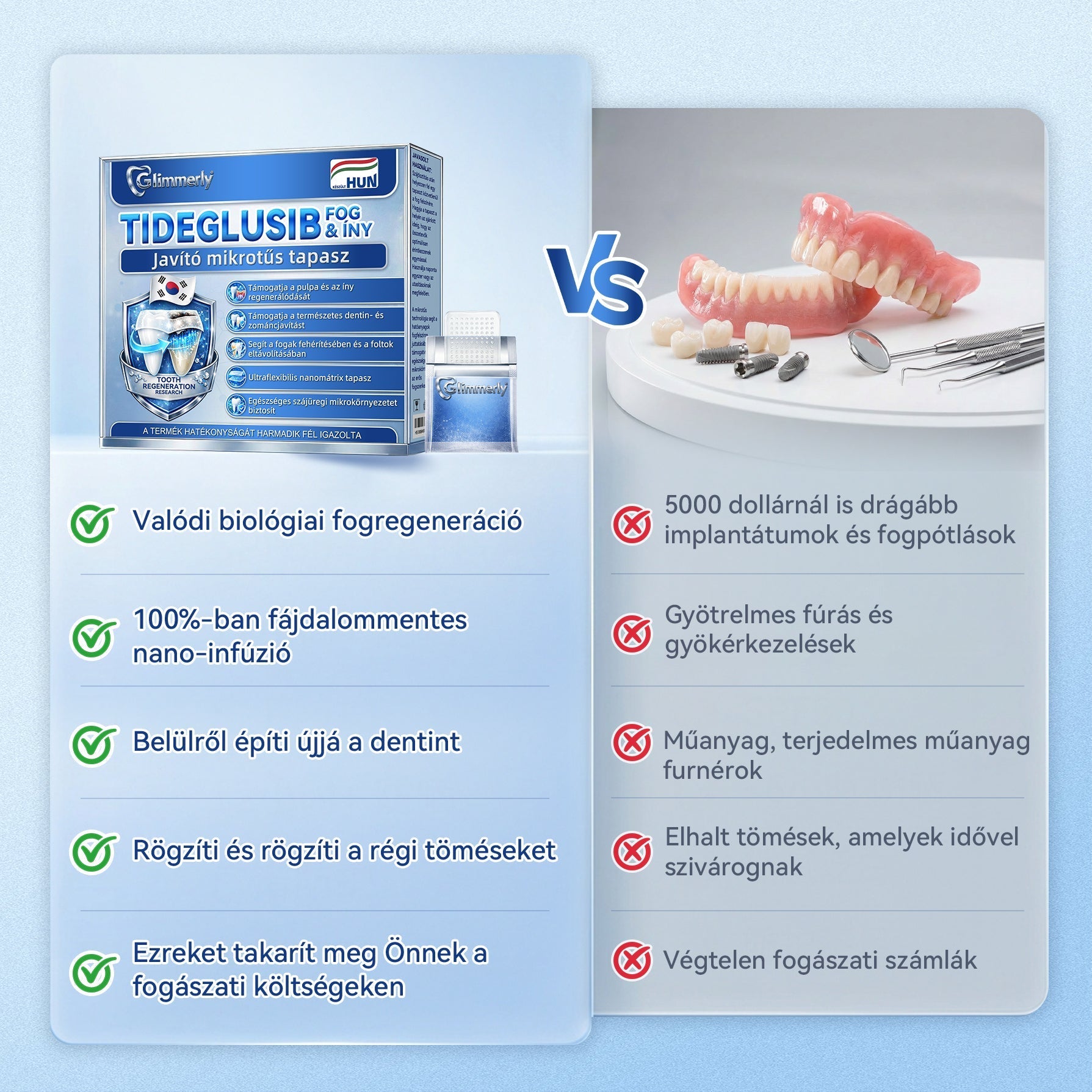 🦷𝐆𝐥𝐢𝐦𝐦𝐞𝐫𝐥𝐲®😁  Tideglusib Fog & íny Javító mikrotűs tapasz | Fejlett őssejt-aktiváló fogcsíkok (újjáépíti a fogzománcot és a dentint • erősíti az ínyt • megszünteti a fogkövet és a szagokat • megállítja a fogérzékenységet)) 3.0🦷