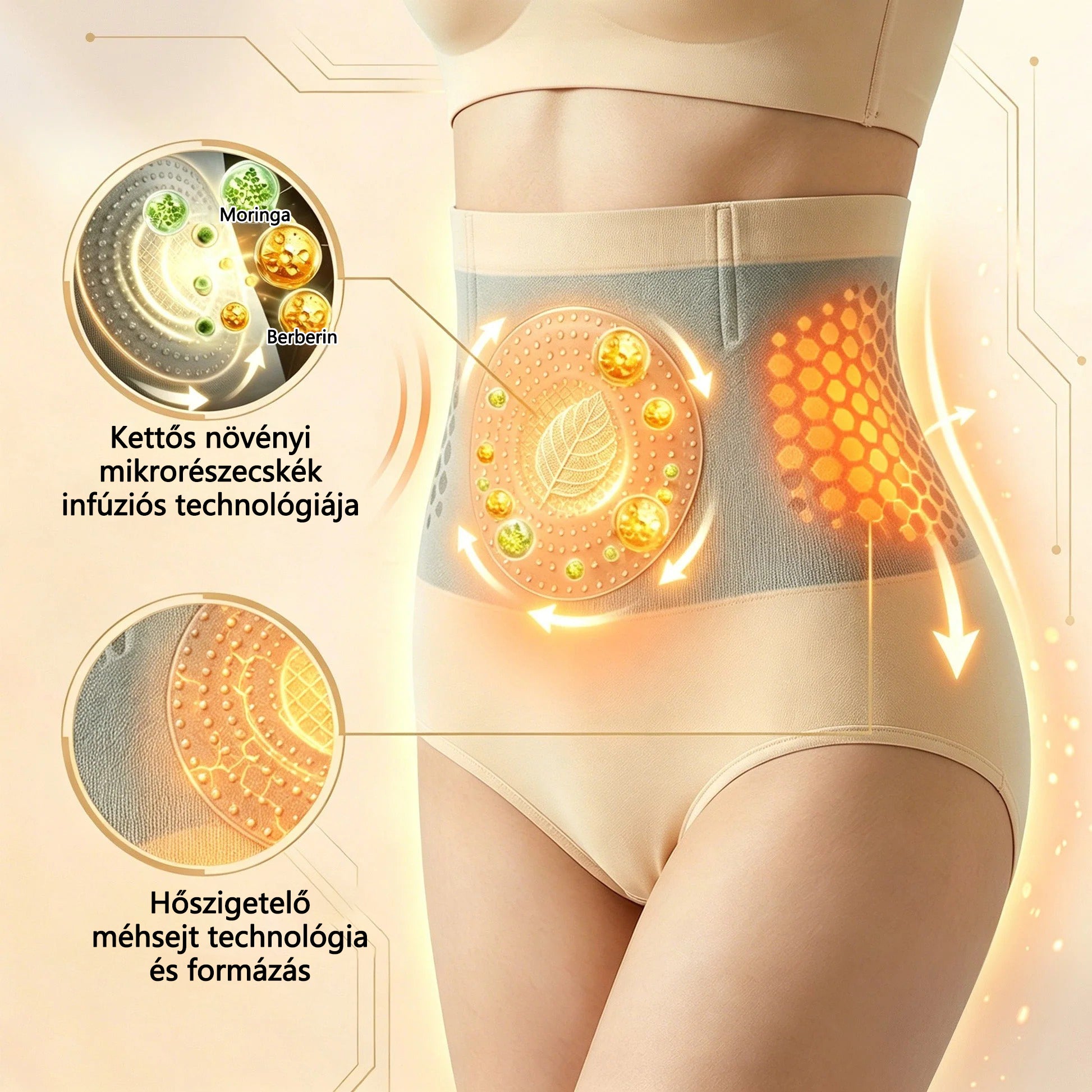 Hivatalos márkabolt |✅💫 COLTURE® 2026 Moringa & Berberine 4-in-1 mikrorészecskés alakformáló és zsírégető rövidnadrág