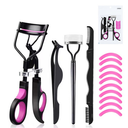 Semi-arc Steel Tooth Brow Groomer Eyelash Curler