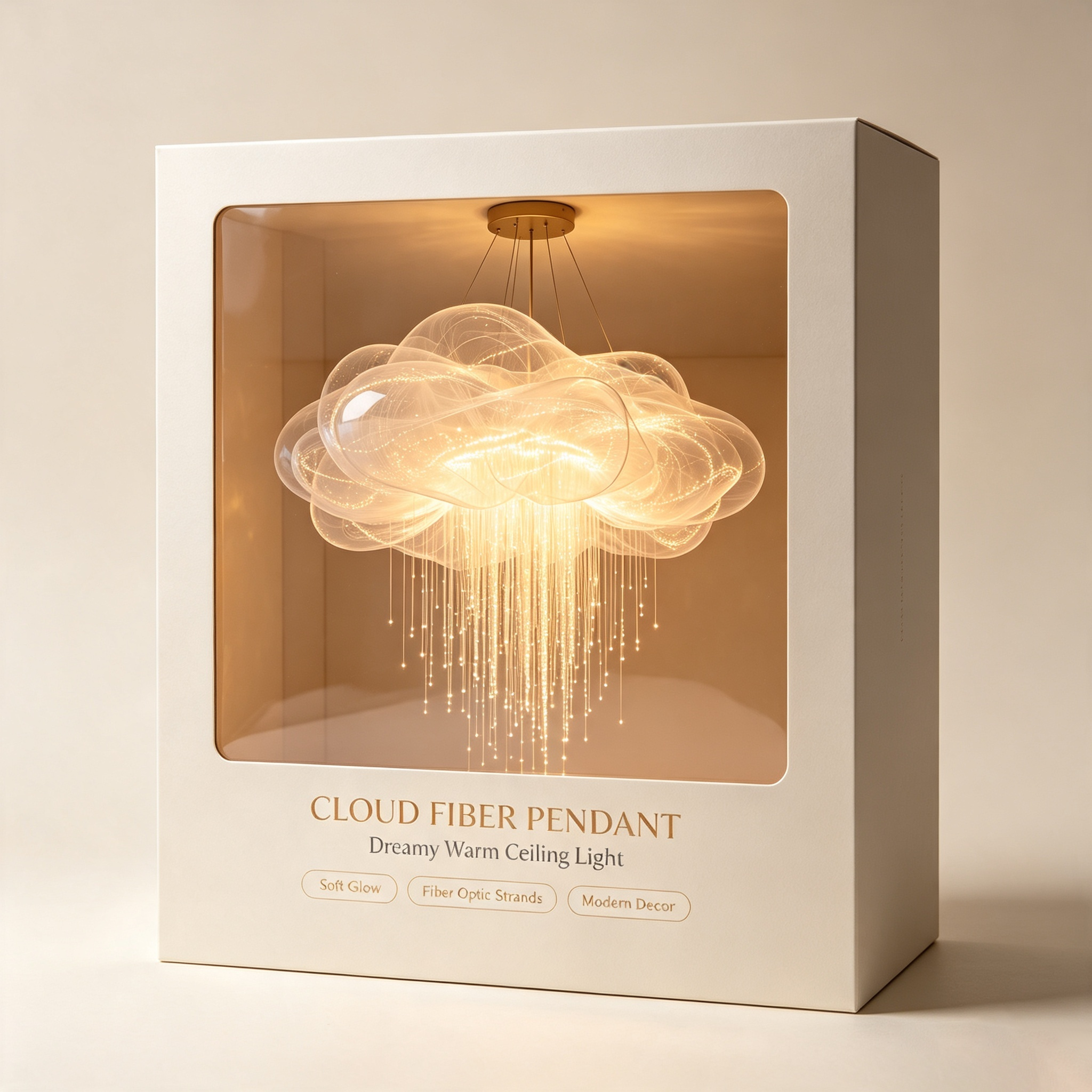 Creative Tassel Jellyfish Art Pendant Light