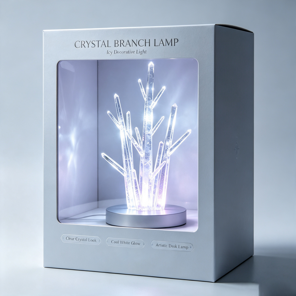 Luxury Crystal Ice Tree LED Table Lamp
