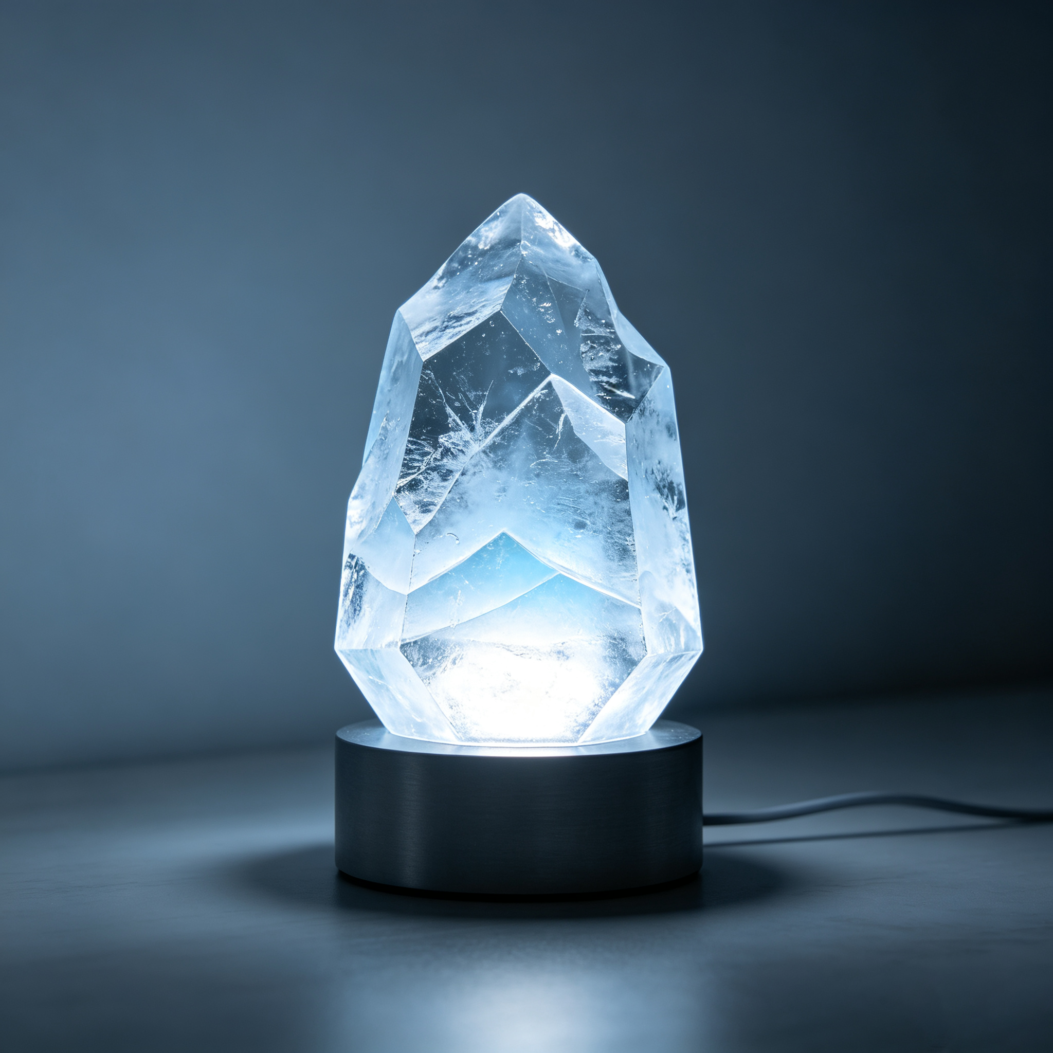 Luxury Ice Crack Crystal Point Table Lamp