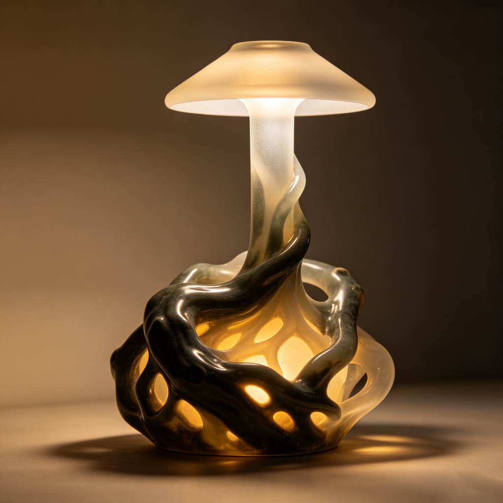 Ink Gradient Jade-like Art Ambient Lamp