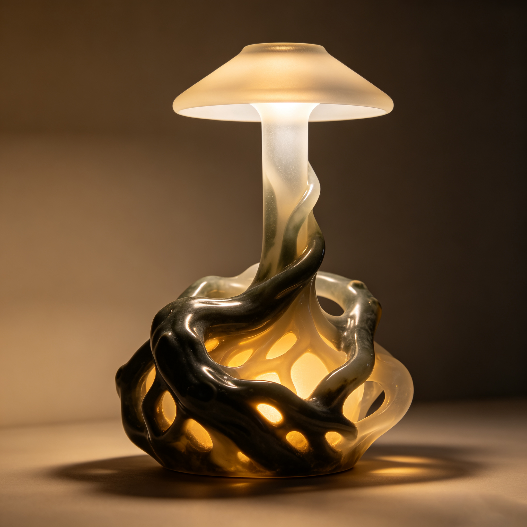 Ink Gradient Jade-like Art Ambient Lamp