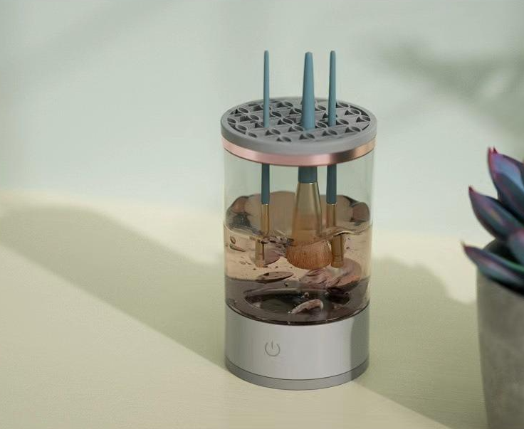 ABS Plastic Makeup Brush Electric Cleaner Professional Makeup Brush Cleaner For Beauty Stores